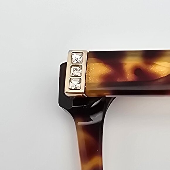 XOXO St. Augustine Tortoise Rhinestone Sunglasses Frame w/ Case 55-19-140 - Picture 12 of 16